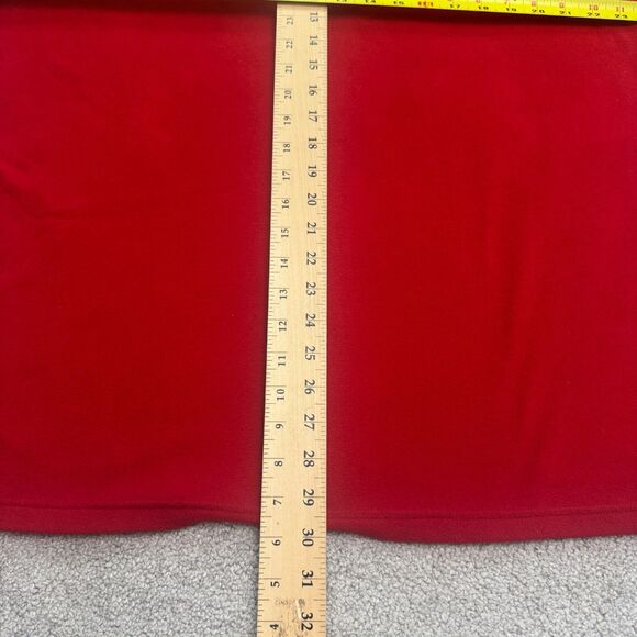 The North Face TKA 100 1/4 Zip Fleece Jacket Mens XL Red Mock Neck Outdoor Hike - Picture 11 of 14